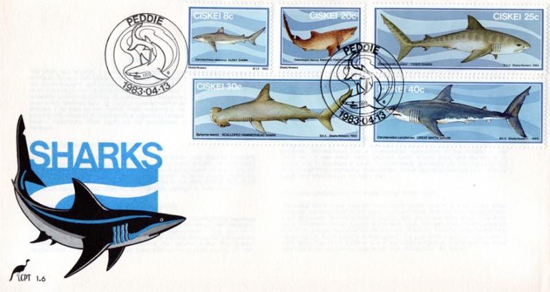 Ciskei - 1983 Sharks FDC SG 38-42