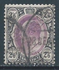 Transvaal #263 Used 2sh6p Edward VII - Wmk. 2