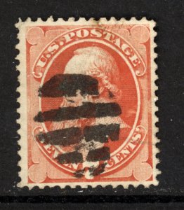 SCOTT 149 1871 7 CENT STANTON REGULAR ISSUE USED VF CAT $100!