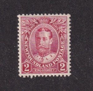 NEWFOUNDLAND # 105 VF-MLH 2cts KING GEORGE V