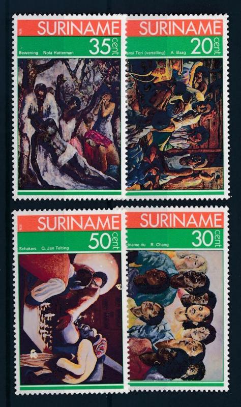 [SU 037] Suriname 1976 Paintings - Chess  MNH