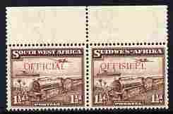 South West Africa 1938 OFFICIAL overprint on Mail Train 1...