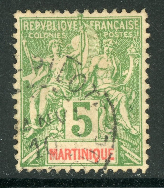 Martinique 1892 French Colony 5¢ Commerce & Navigation Scott #36 VFU D808