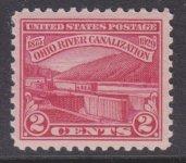 US sc#681 1929 2c Ohio River MNH