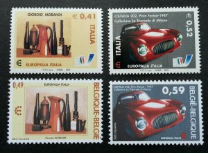 Italy Belgium Joint Issue Europalia 2003 Car Transport Vehicle Art (stamp) MNH