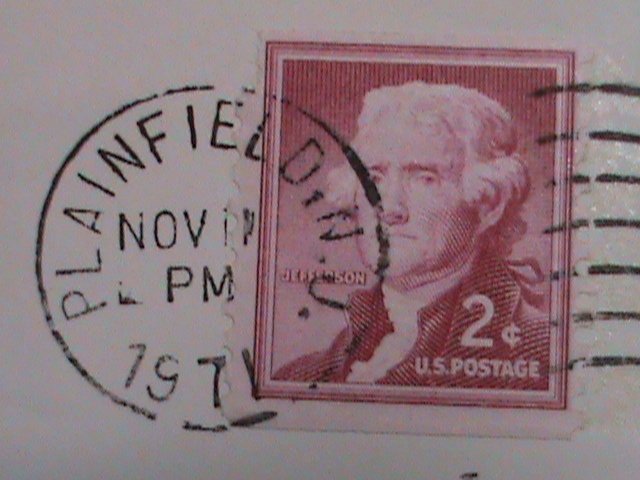​UNITED STATES,1971 COMMERCIAL COVER FANCY POSTAL CANCELLED-USED VERY FINE