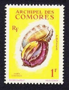 Comoro Is. Sea Shell 'Harpa conoidalis' 1f 1962 MNH SC#49 SG#24 MI#43