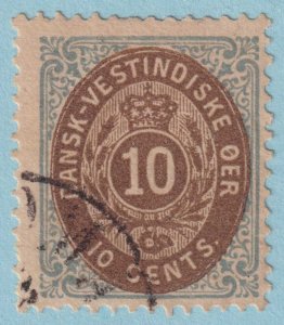 DANISH WEST INDIES 10  USED - NO FAULTS VERY FINE! - SHA