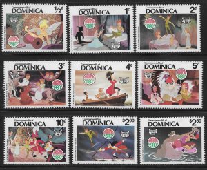 Dominica 679-687 Disney 1980 Christmas Peter Pan MNH c.v. $6.25