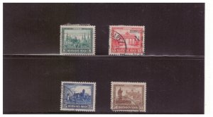 GERMAN SC.B34-37 1930 INTER. PHILATELIC EXHIBITION COMP. SET USED YE23
