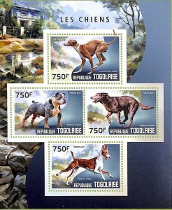 A8831 - TOGO - Stamp Sheet - 2014 DOGS ANIMALS