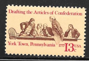 USA 1726: 13c Drafting the Articles of Confederation, MNH, VF