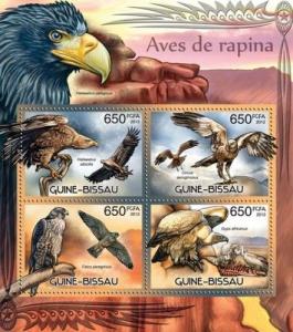 Birds of Prey Raubvögel Raptors Animals Fauna Guinea-Bissau MNH stamp set