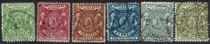 BRITISH EAST AFRICA 1896 QV LIONS RANGE TO 8A USED