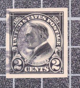 Scott 611 - 2 Cents Harding - Used - PSE Cert Grade 95 - SCV - $40.00