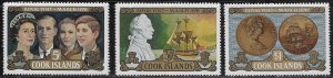 Cook Islands Scott #'s 284 - 286 MH