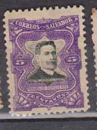 EL SALVADOR  STAMP,USED  5 CENTAVOS, FIGUEROA  1910 #HA6