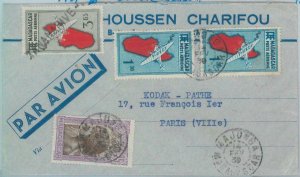 81005 -  MADAGASCAR - POSTAL HISTORY - AIRMAIL COVER from MAJUNGA to FRANCE 1939