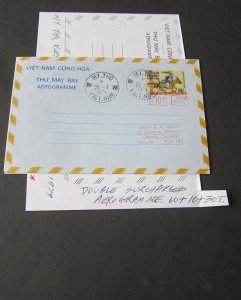 Vietnam double surcharged cover OurStock#42747