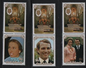 COOK ISLANDS 369-371   MNH  TABS  SET