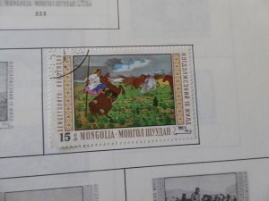 Mongolia 1968-1972 Stamp Collection on Album Pages