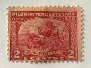 USA 1920 Scott 549 used - 2c,  Pilgrim Tercentenary, Landing of the Pilgrims