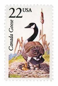 1987 22c Canada Goose, North American Wildlife Scott 2334 Mint F/VF NH 