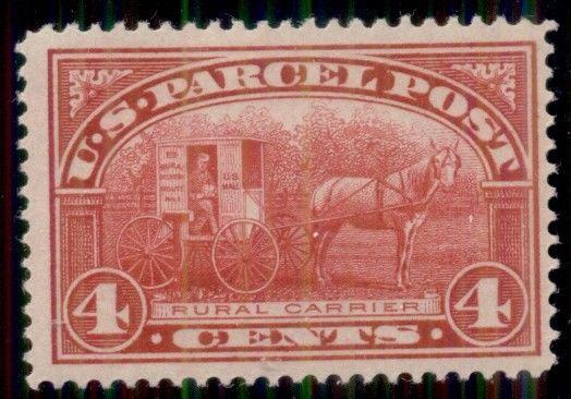 US #Q4 4¢ Parcel Post - Rural Carrier, og, NH, VF, Scott $77.50