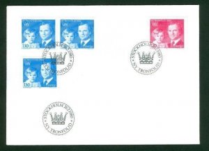Sweden. FDC 1980 Royal New Order Of Succession.   Engraver CZ Slania