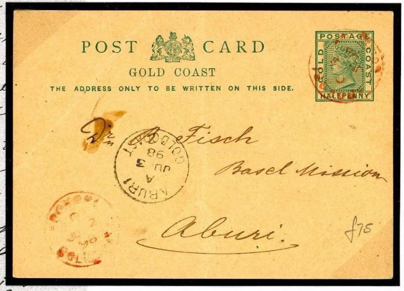 W79a 1898 GOLD COAST Abokobi Missionary/Aburi