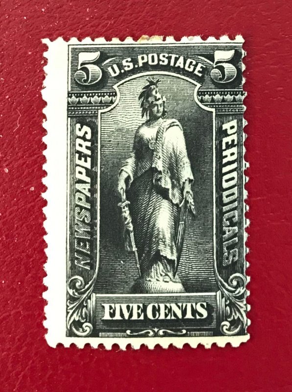 1895-97 US Sc PR116 unused 5c Statue of Freedom Cv13.00 Lot 4138
