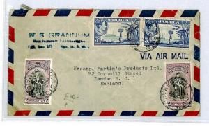 Jamaica Commercial Air Mail Cover {samwells-covers} 1951 CS135