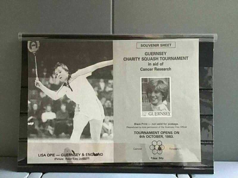 Guernsey Charity Squash Tournament 1983   mint never hinged  stamp sheet R27332