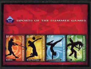 ANTIGUA - 2009 - Beijing Olympics - Perf Min Sheet - Mint Never Hinged