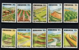 Rwanda #1140-49  (1983 Soil Erosion set) VFMNH CV $8.95