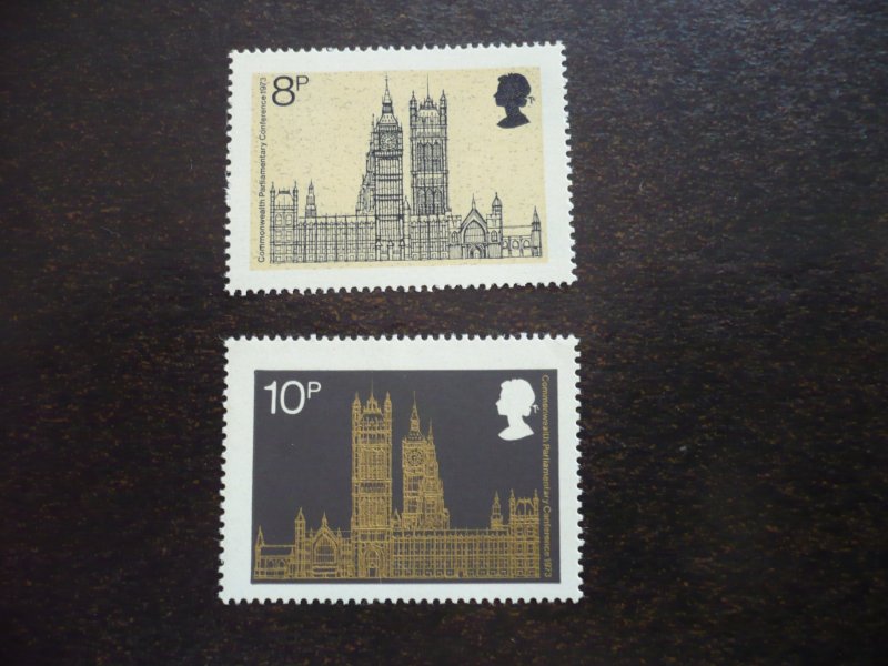 Stamps - Great Britain - Scott# 705-706 - Mint Never Hinged Set of 2 Stamps