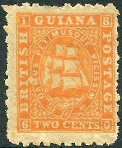 British Guiana SG87 2c orange perf 10 Mint Cat 75 pounds