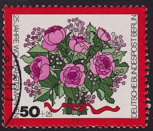 Germany Berlin - 1974 - Scott #9NB112 - used - Flower