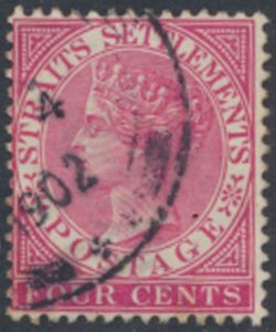 Straits Settlements    SC# 43 Used  see details & scans