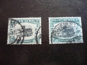 Stamps - South Africa - Scott# 31a,31b - Used Part Set of 2 Stamps