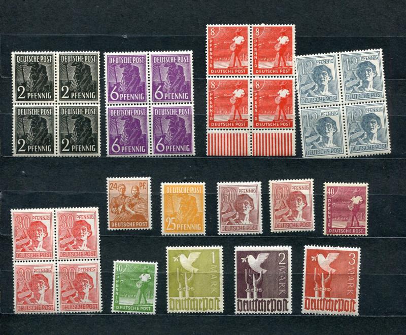 Germany 1947 Accumulation MNH/MH Some Block of 4  4840