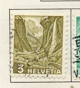 Switzerland Helvetia 1934-48 Early Issue Fine Used 3c. NW-168682