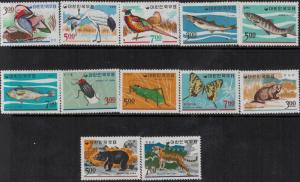 Korea 1966 SC 493-504 Mint SCV$ 40.90 Set