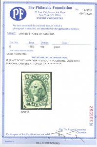 U.S. #14 USED WITH PF CERT