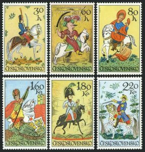 Czechoslovakia 1837-1842,MNH.Michel 2097-2102. Horsemen from 18th-19th century.