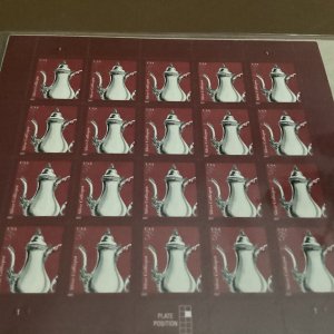 Scott#3754 * Silver Coffeepot Sheet of 20 * 3¢ U.S. Postage Stamp MNH 2007-NIP