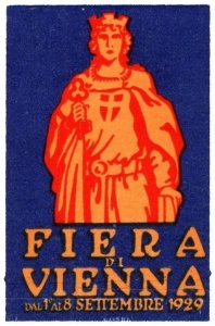 1929 Austria Poster Stamp Vienna Fair From 1 To 8 September