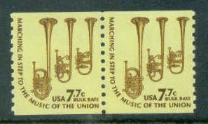 1614 7.7c Saxhorns Fine MNH Pair