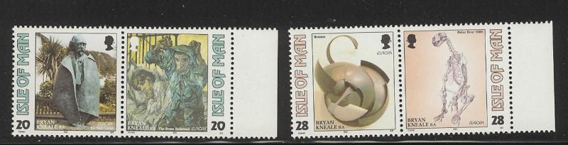 Isle of Man #559a-561a MNH CV$3.05 Kneale Caine Brass Bedstead Polar Bear