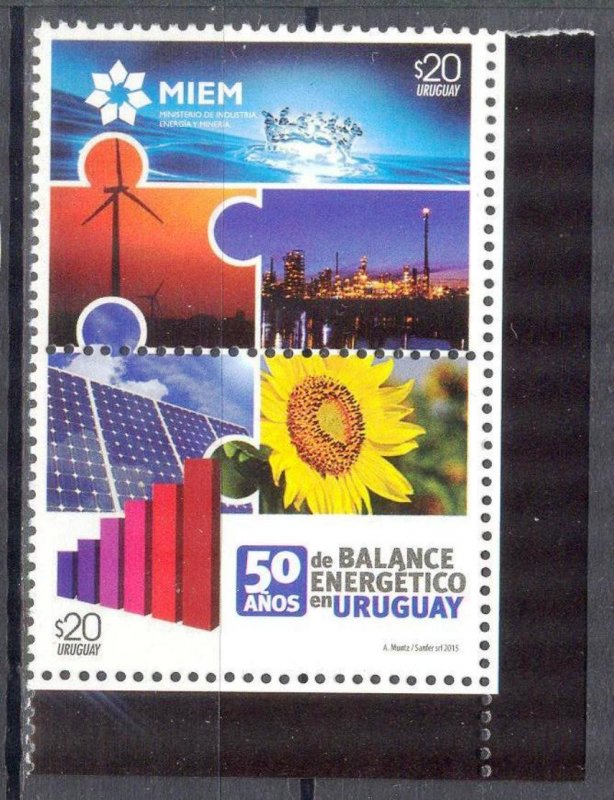Uruguay 2015 50th Anniversary of the Balance Energético en Uruguay MNH